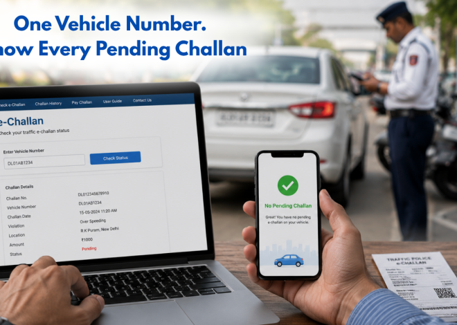 e-Challan Check Online by Vehicle Number | Check Challan Status